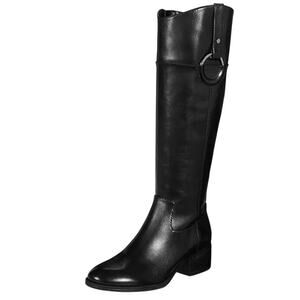 Alfani Womens Bexleyy Boots US 6M EU 36 Black Leather Knee High NWOB